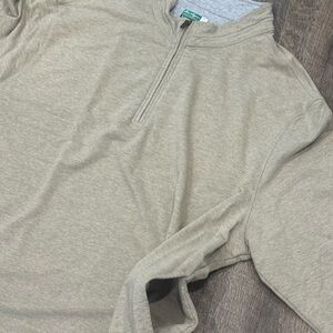 Hogan Light Brown Quarter-Zip Pullover Men’s 2XL